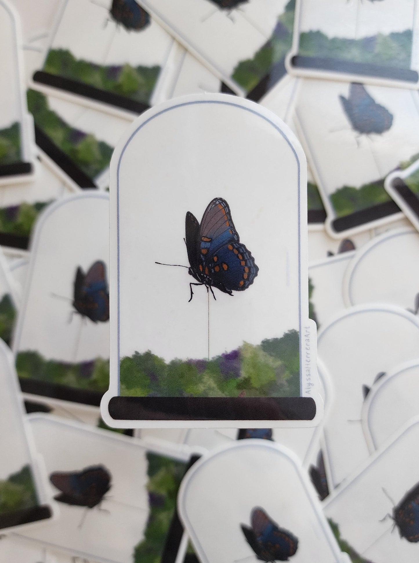 Butterfly Terrarium Vinyl Sticker