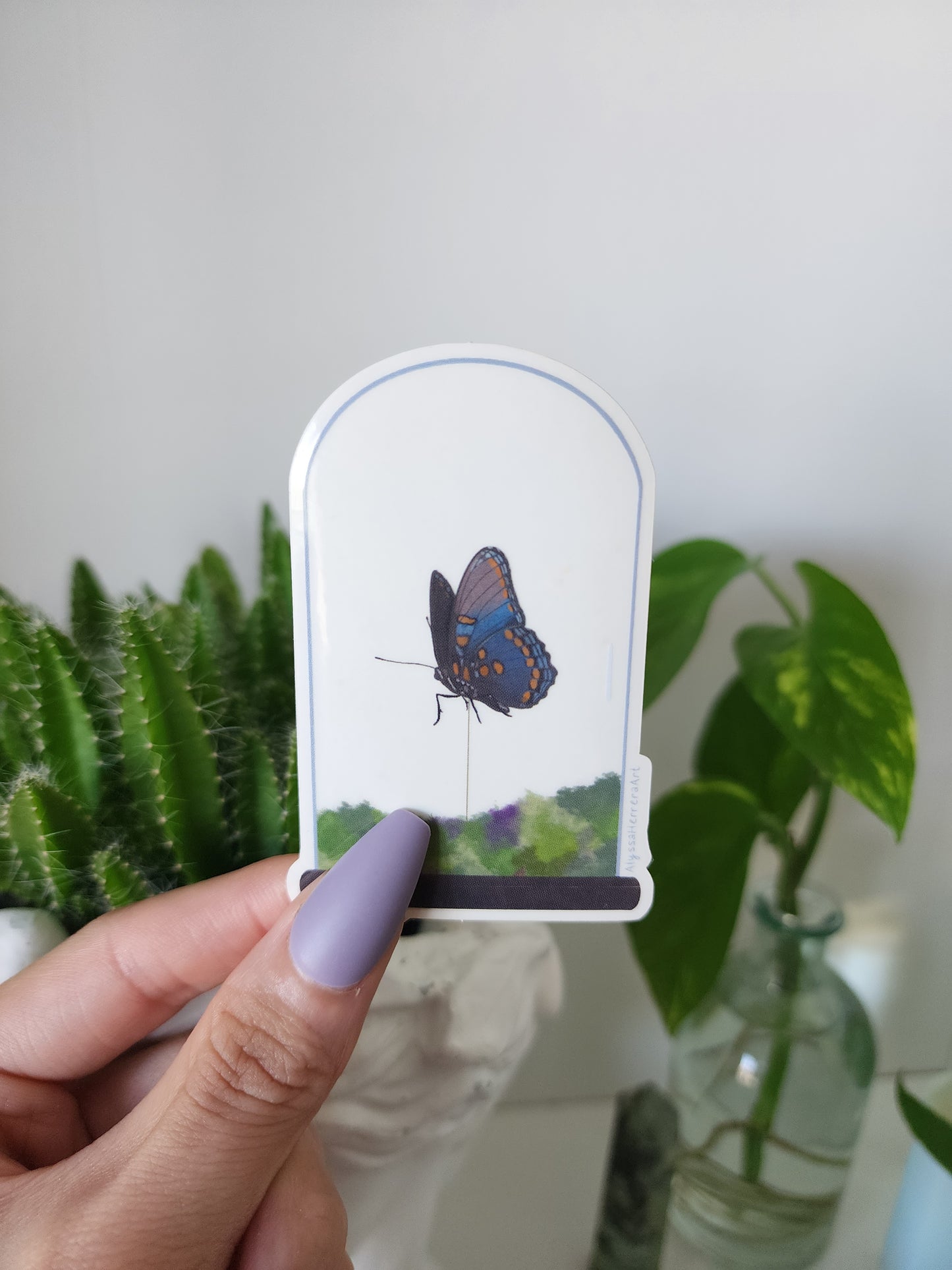 Butterfly Terrarium Vinyl Sticker