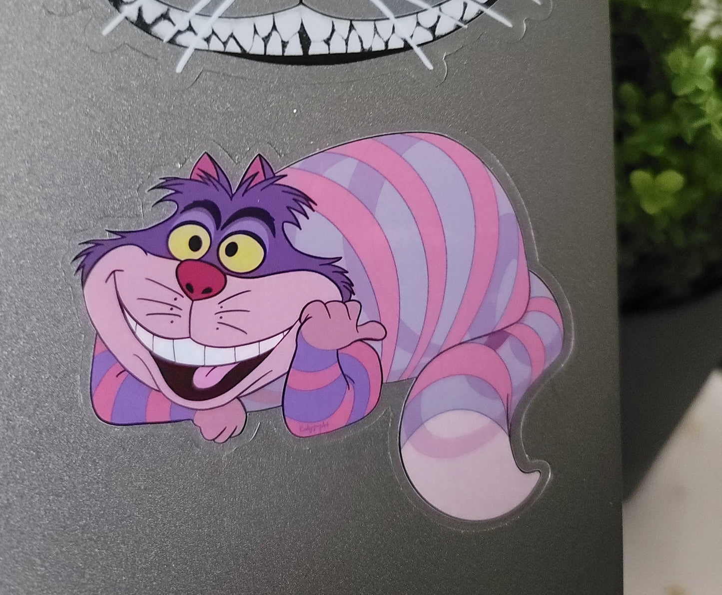 Cheshire Cat - Clear Vinyl Stickers