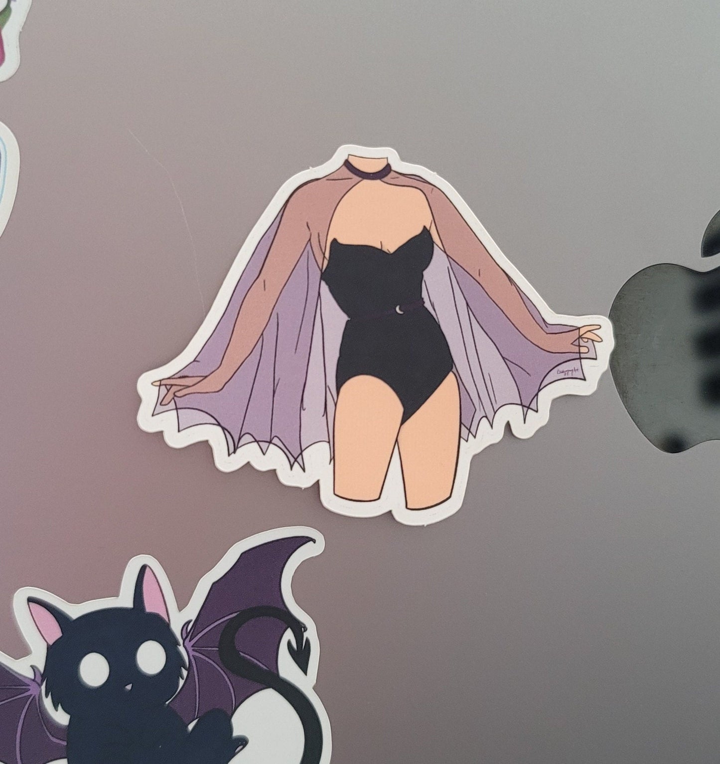 Bat Witch Vinyl Sticker