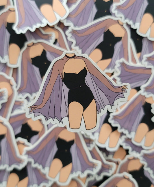 Bat Witch Vinyl Sticker