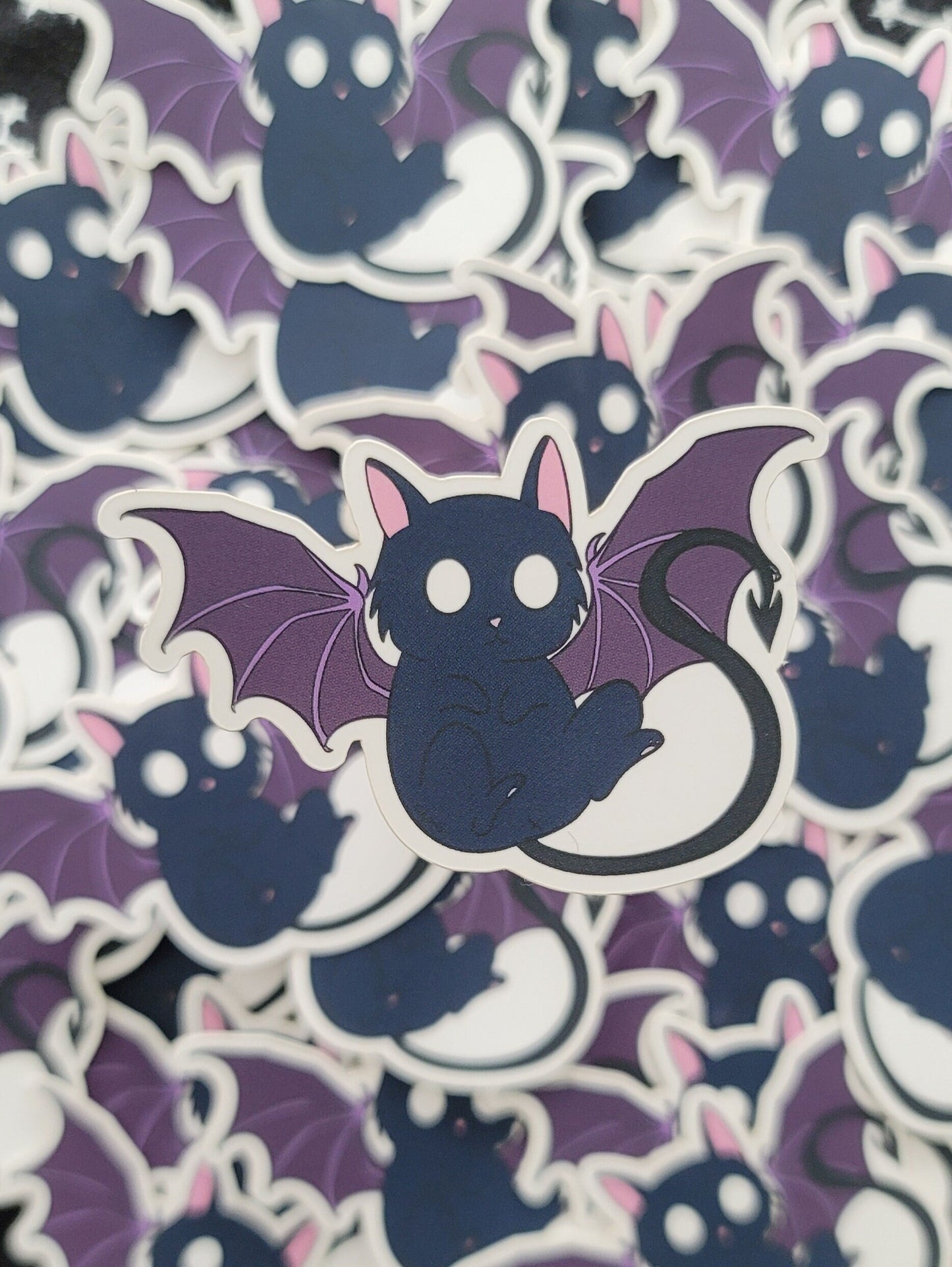 Bat Cat Vinyl Sticker